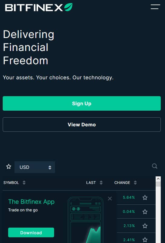 BitFinex No KYC Crypto Exchange to buy cryptocurrencies anonymously